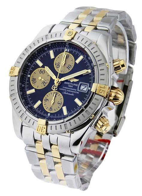 breitling watches two tone|breitling chronomat evolution two tone.